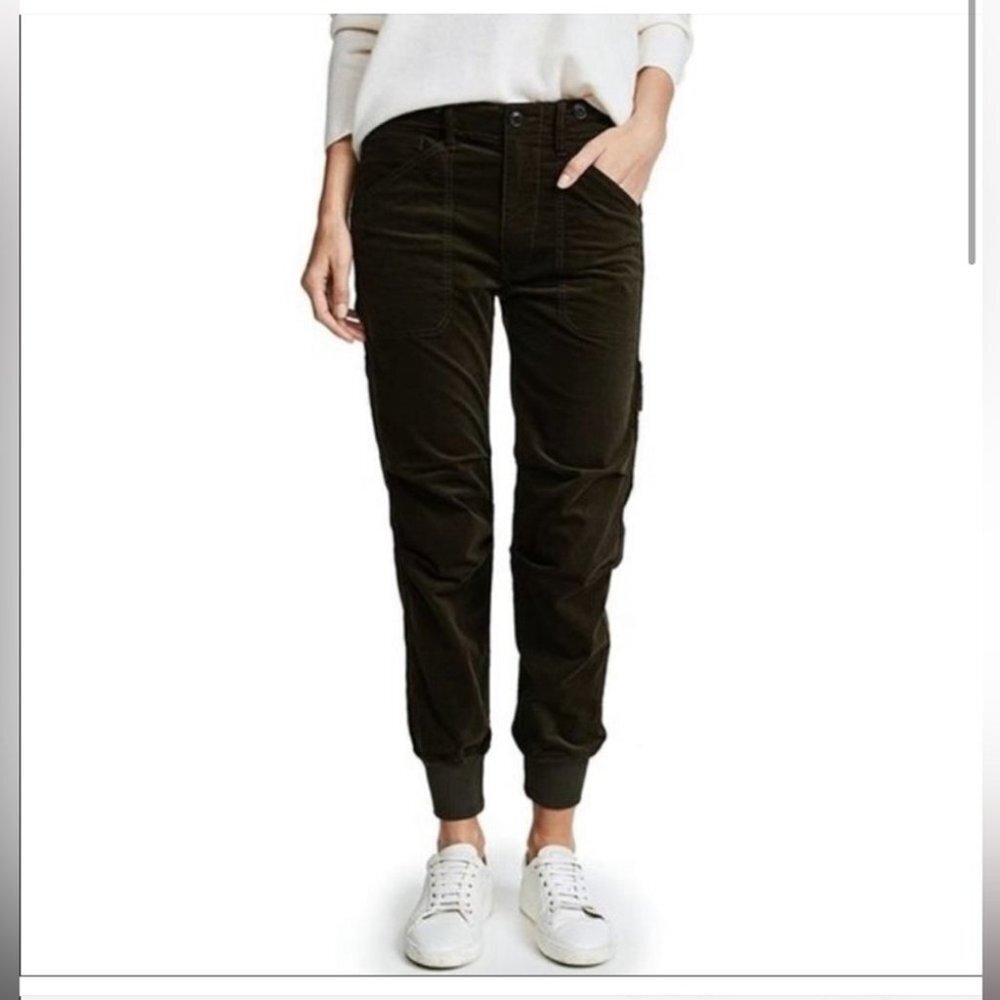Vince Olive Green Corduroy Jogger Pants